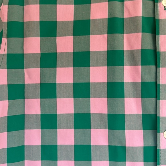 Bonobos XXL LS Pink and Green Check Button Down 100% Cotton - Picture 3 of 3